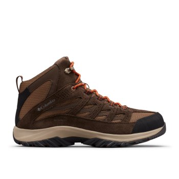 Columbia Crestwood Mid Waterproof, Botas De Montaña Marrom Oscuro Para Hombre | 630245-ANB